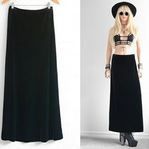 Vintage velvet black skirt